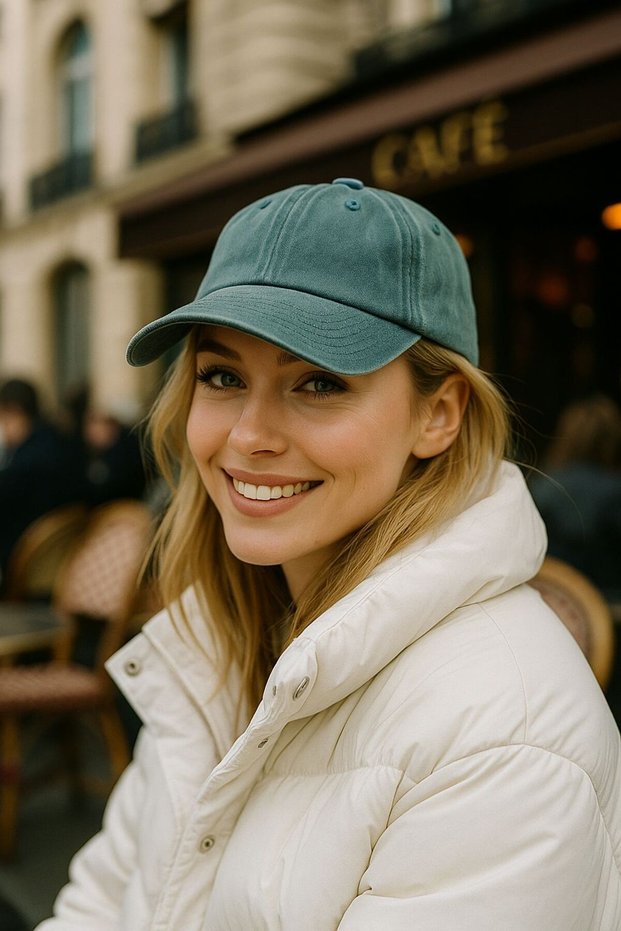 Khaki Vintage Cotton Women's Cap Hat