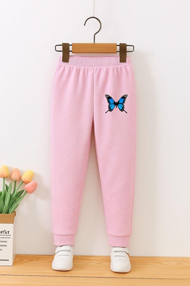 Unisex Children's Trackpants with Butterfly Print