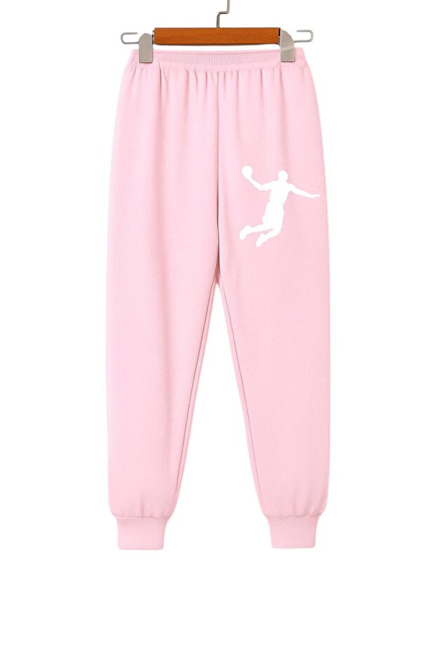 Basketball Player Printed Unisex Children's Trackpants