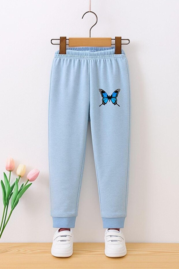 Unisex Children's Trackpants with Butterfly Print