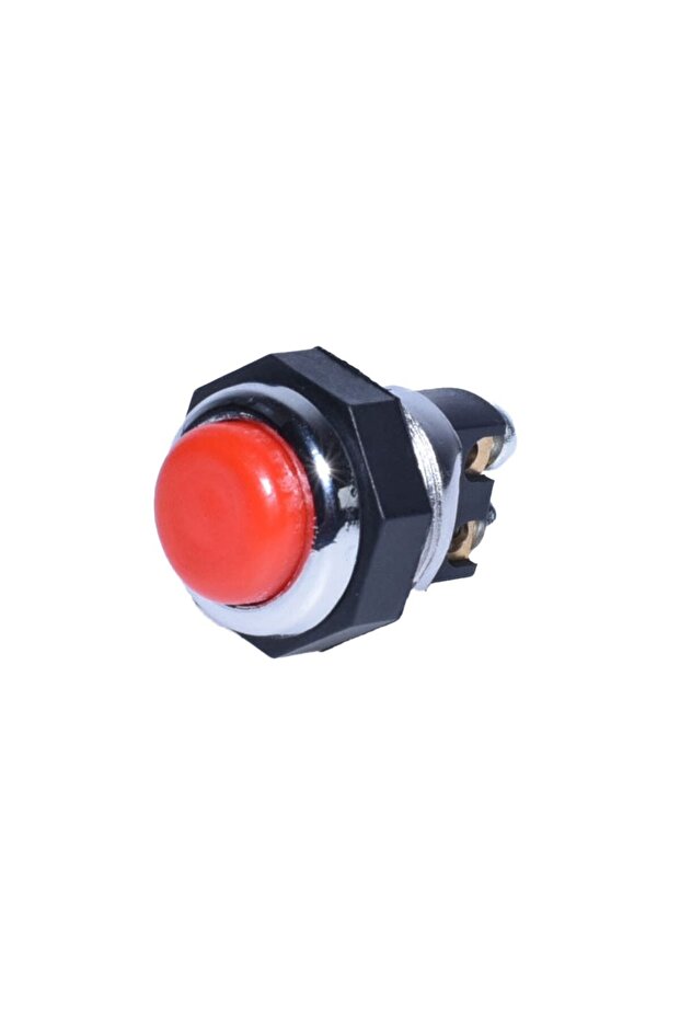 Metallic Impulse Button, Push Type, 12VDC, 250VAC - 4