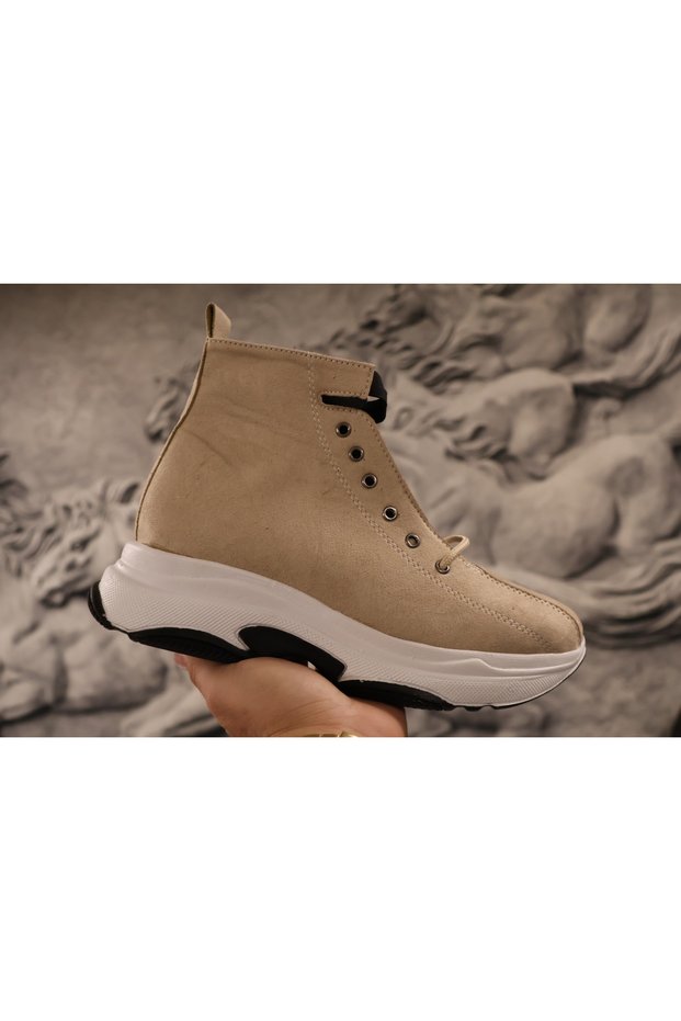 Women's Thick Soled Sports Boots Zippered Sneaker