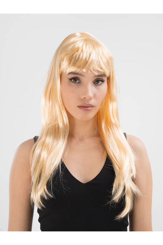 Platinum Gold Dore Color Long Straight Party Wig Cceldr02