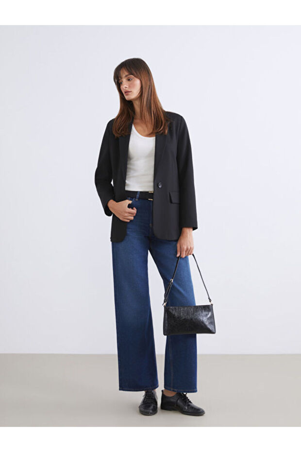 Esvab • Modern & Distinctive Wide-Leg Women's Jean Pants