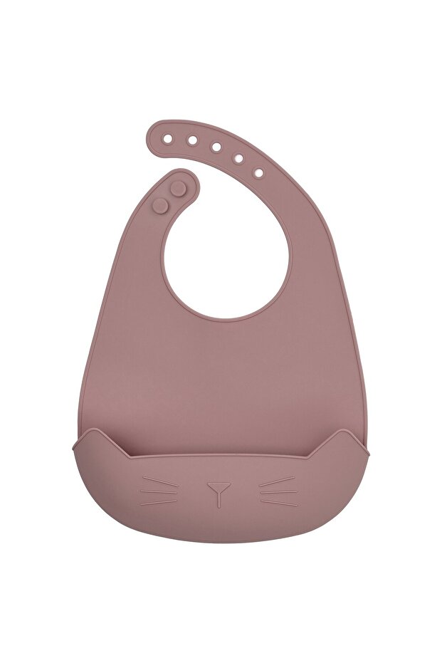 Bib, pale pink - 1