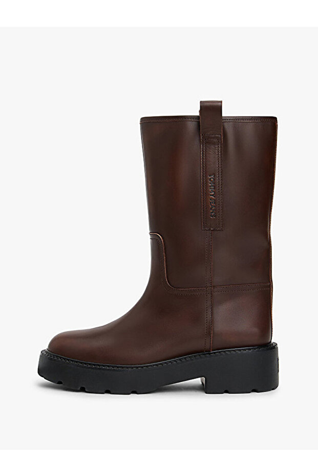 Leather Cleat Mid Boots - 7