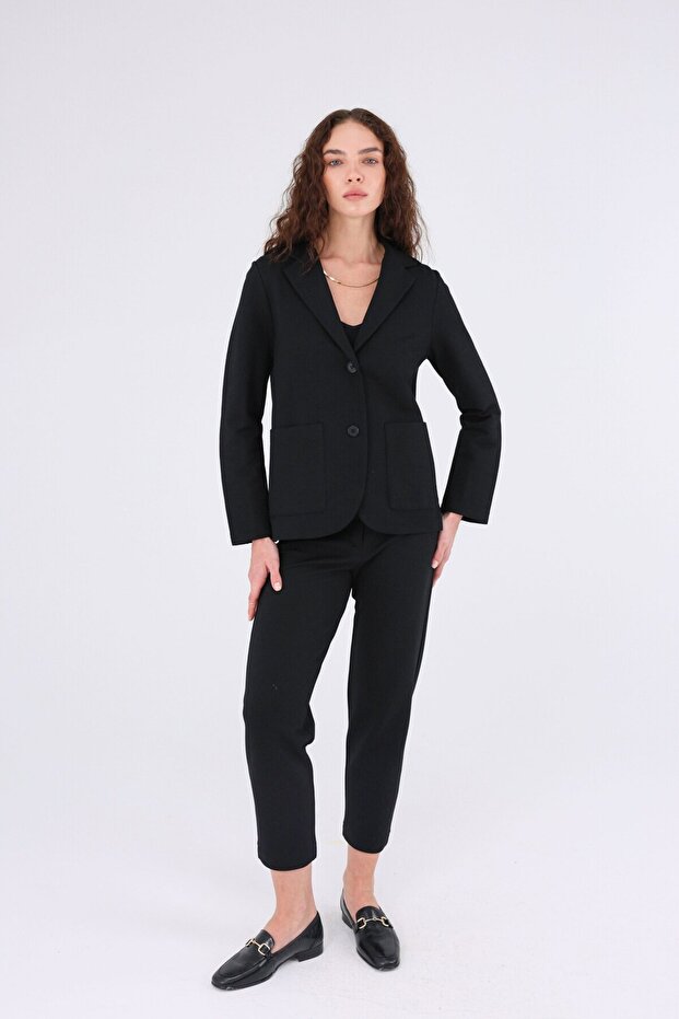 Cep Detaylı Blazer Ceket - 3