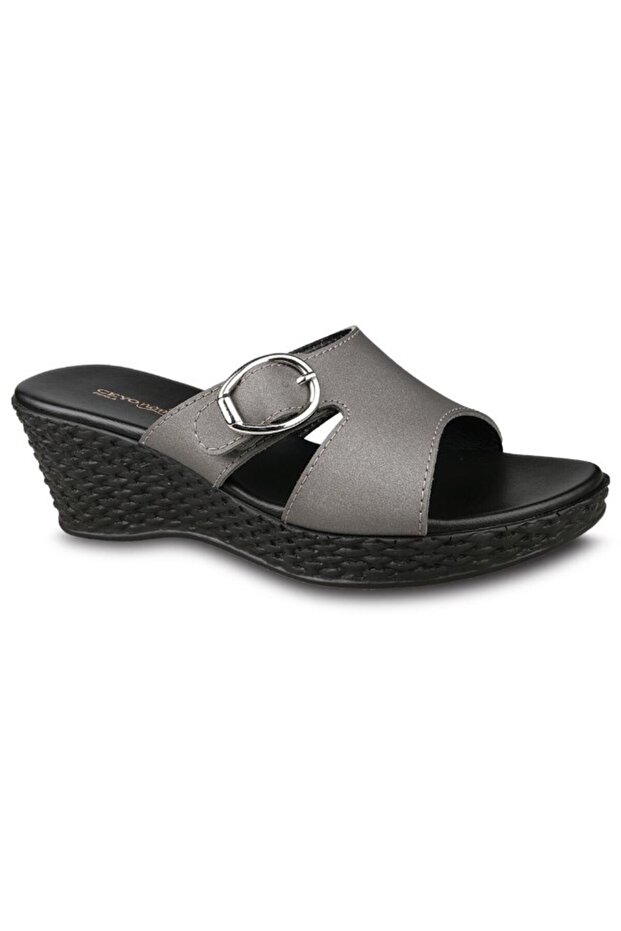 Perla-14 Women's Wedge Heeled Slippers