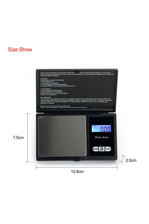 Mini Digital Pocket Scale, black, - 2