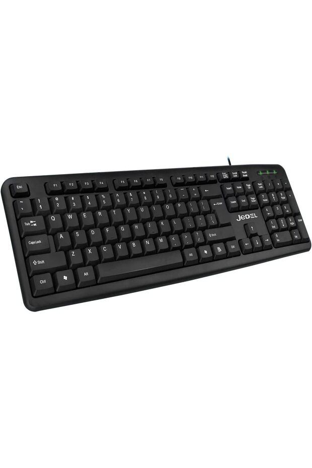 لوحة مفاتيح K11 USB رفيعة مقاومة للانسكاب - تدعم العربية/الإنجليزية - تخطيط QWERTY البريطاني (نظام تشغيل Windows PC/