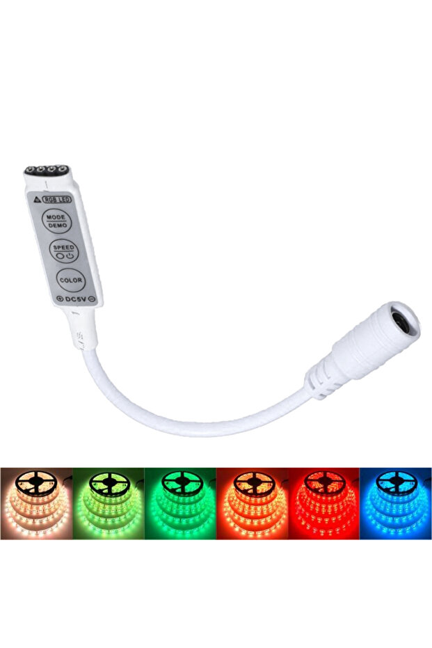 RGB Led Strip Mini-Controller, DC Plug - 3