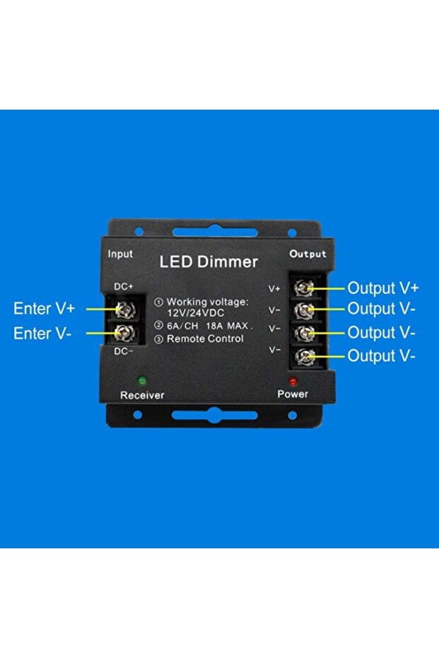 Monochrome Led Controller, Touch, 12V/24V - 6