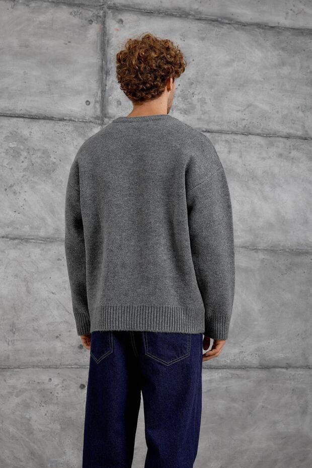 Erkek Antrasit 251 OVERSIZE TRİKO - 3