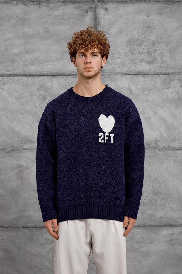 Erkek Lacivert 251 OVERSIZE TRİKO - 1