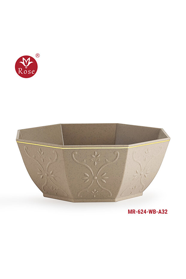 وعاء دائري بنقشة كلاسيكية روز - 626