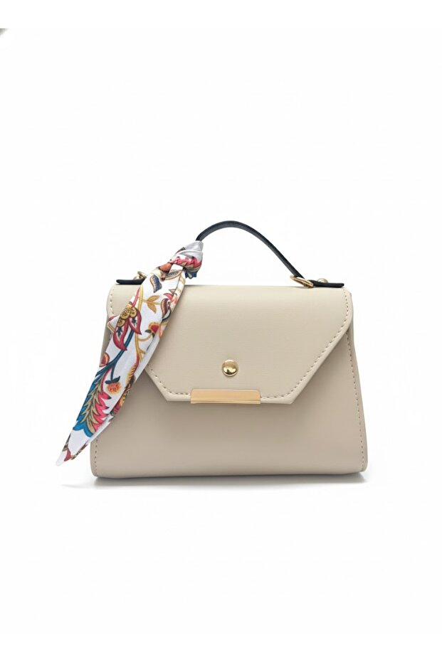 Scarf Detailed Women's Stylish Hand and Shoulder Bag