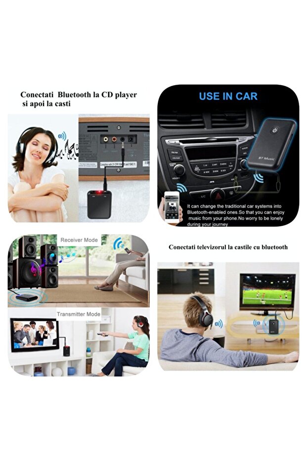 Receptor audio Bluetooth și transmițător wireless - 4