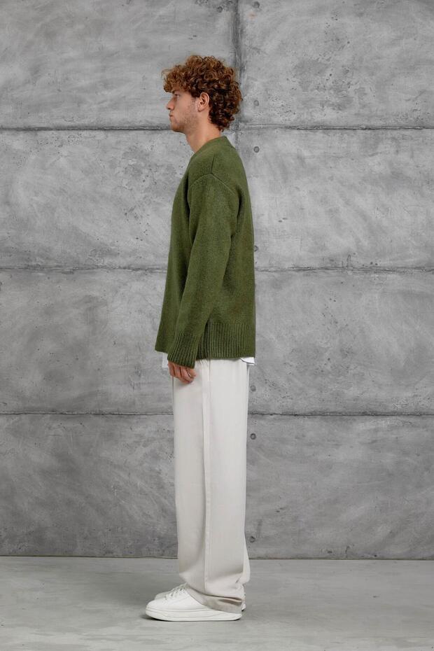 Erkek Yeşil MRK ÖRME HIRKA - 7