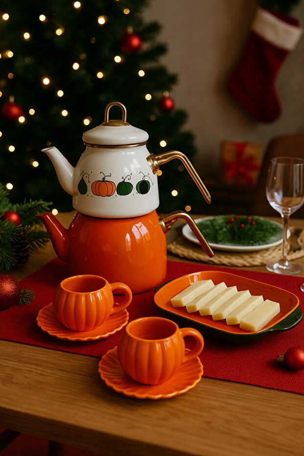 طبق تقديم على شكل اليقطين، طبق سلطة - 3