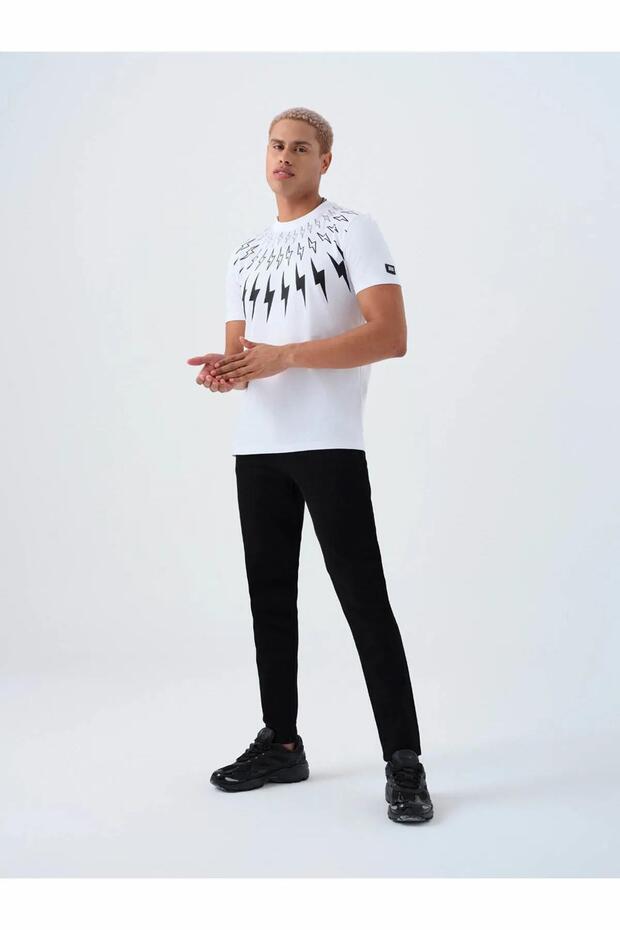 Black Men's Jean Trousers Lf2039441
