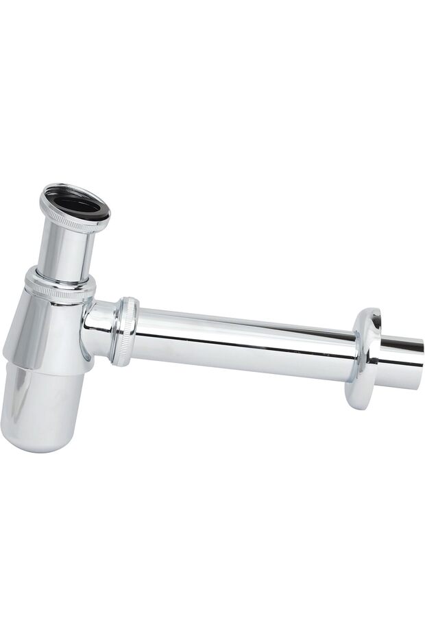 Brass Universal Bottle Trap 1 1/4 Inch – Durable Chrome finish, Suitable for All Basin Types