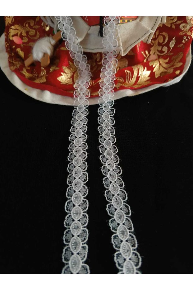 Beyaz Dar Ara Dantel