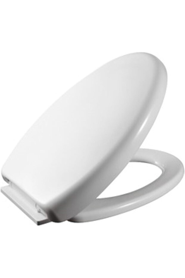 Toilet Seat and Cover - high-quality ABS and PP plastic, soft-close & antibacterial treatment, White