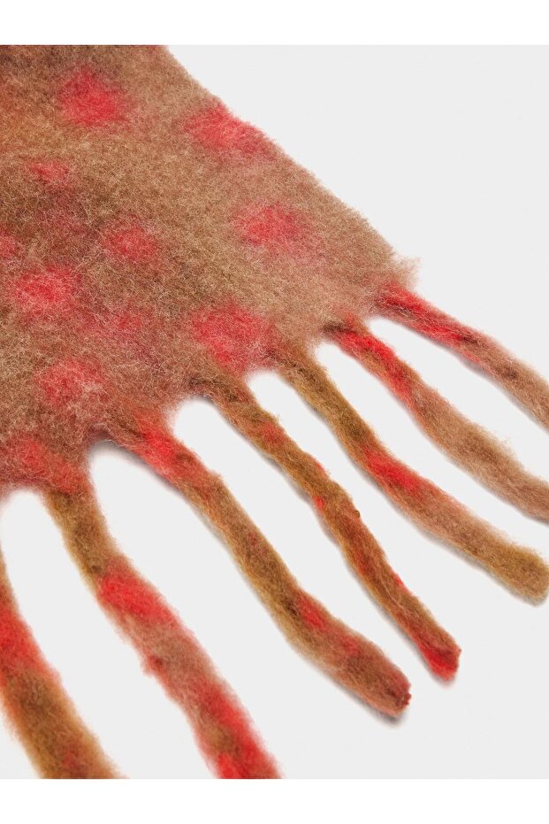 Püsküllü Baskılı Şal - 4