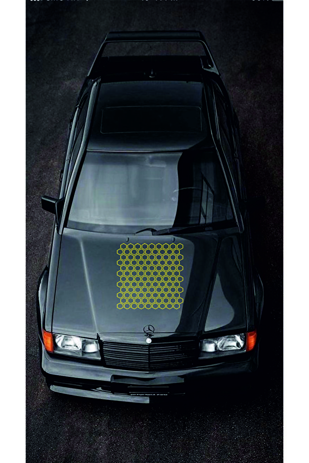 Hexagonal Honeycomb Hollow Pattern 25X25Cm Car-Motorcycle Windshield Sticker Hologram