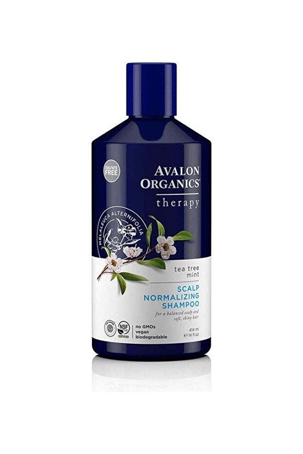 Scalp Normalizing Shampoo, Tea Tree Mint Therapy Blue 414ml