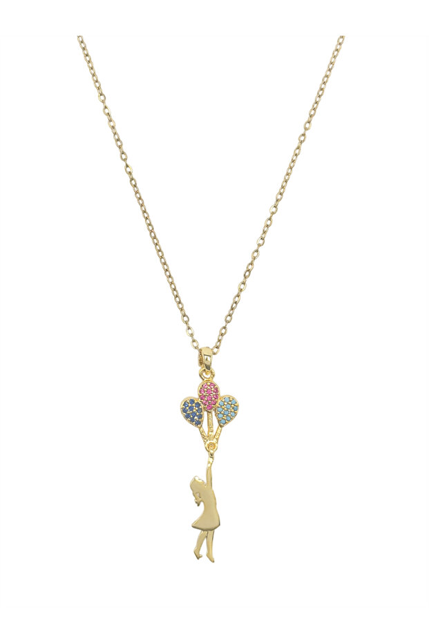 Çelik Kolye Gold 45Cm
