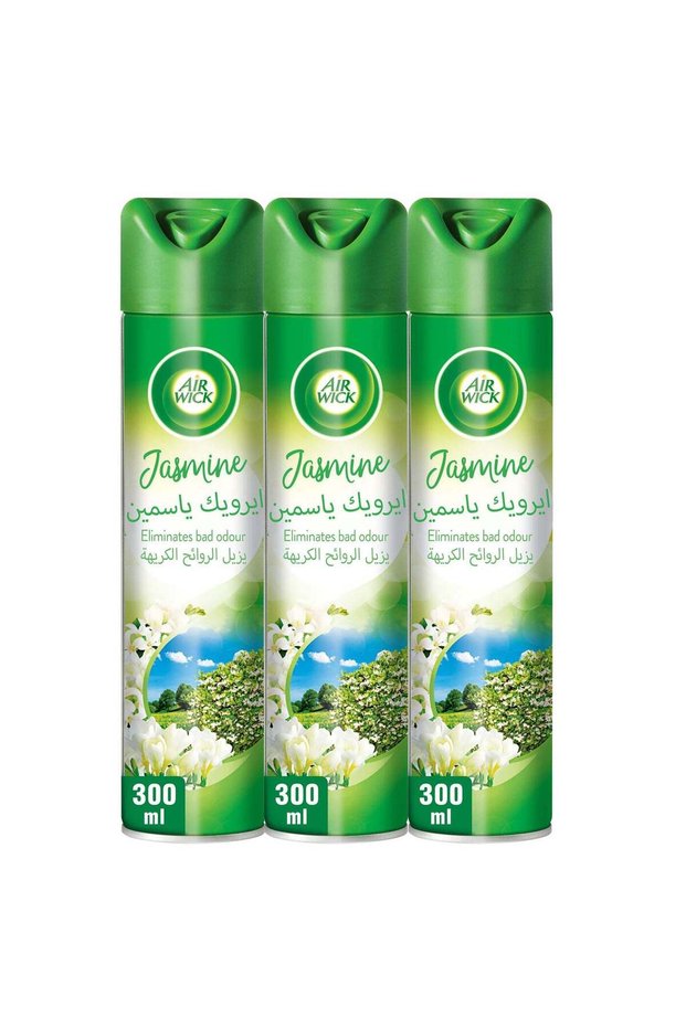 Air Wick Jasmine Aerosol Air Freshener Pack Of 3 300ml