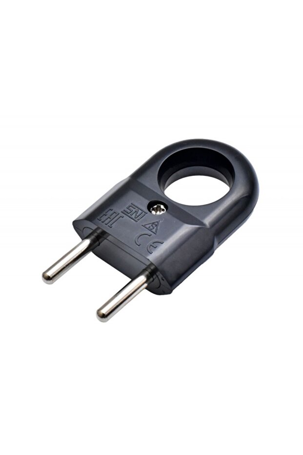 Black Flat Plug with Ring 10A - 1