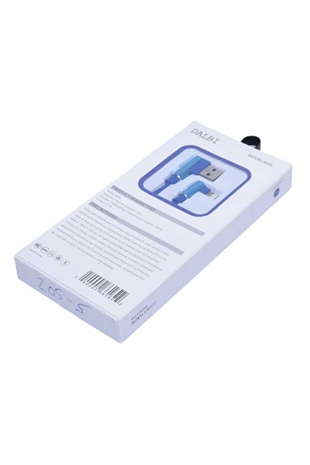 USB Data Cable - iPhone Lighting with 90 angle, Blue, 1m - 7