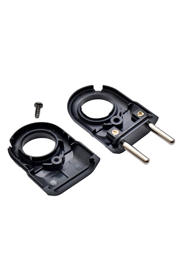 Black Flat Plug with Ring 10A - 3