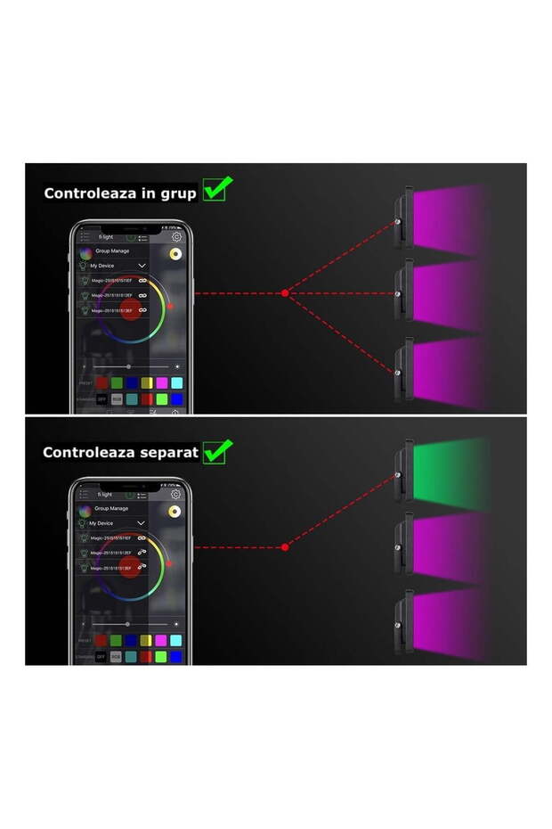 20W RGBW LED projector, Android, iOS, Bluetooth - 6