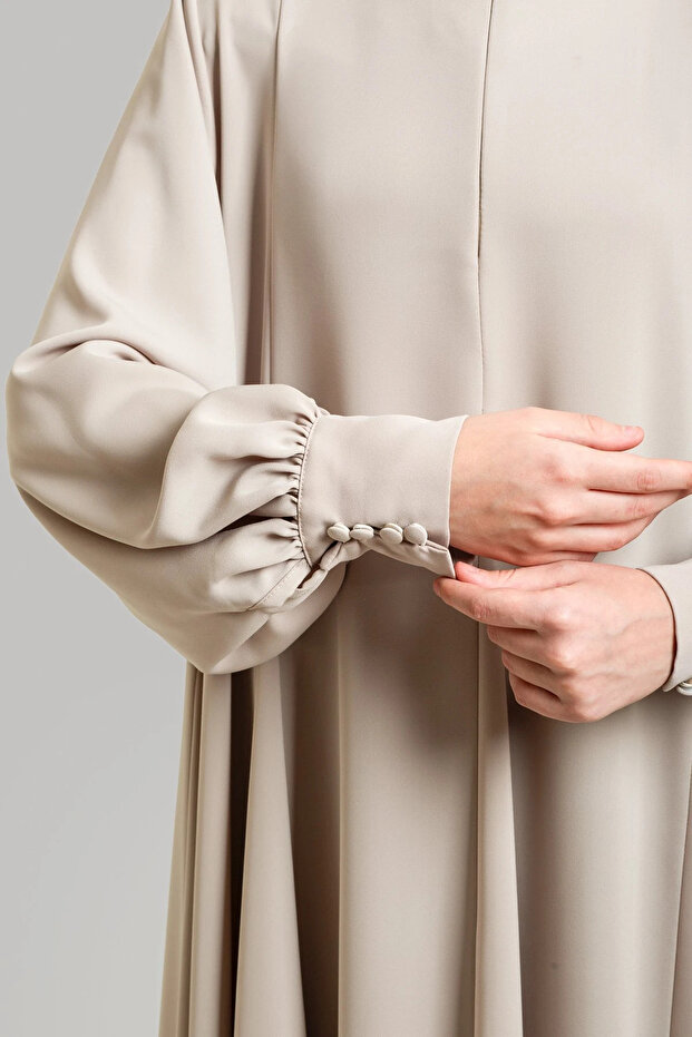 Prenses Model Kloş Ferace - 5