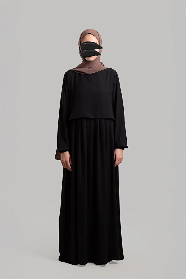 Pileli Ferace - Siyah - 1