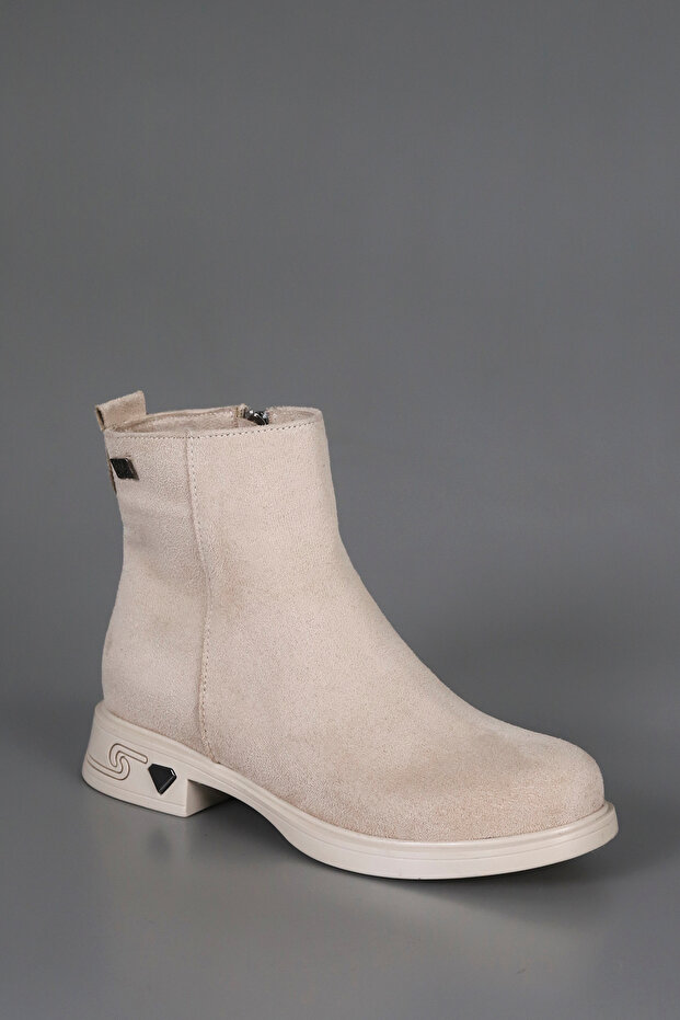 Bln Sy300 Heel Detailed Zippered Boots