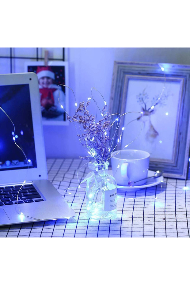 مصباح ديكور أبيض من فيري بطول 5 أمتار مزود بـ 50 مصباح LED