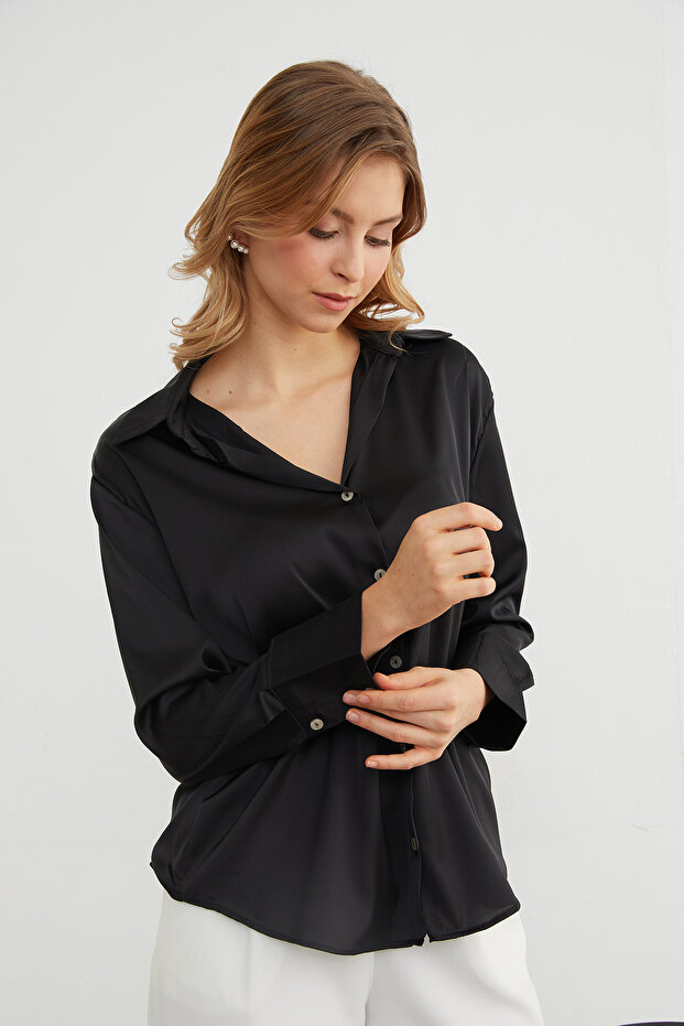 Basic Saten Gömlek - 2