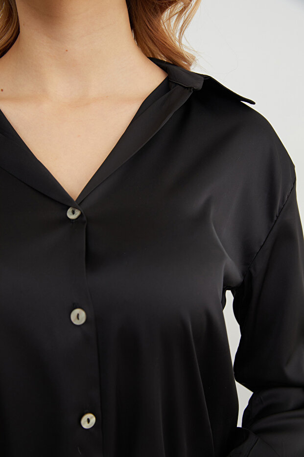 Basic Saten Gömlek - 8