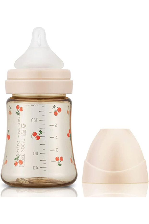 PPSU Baby Bottle, BPA Free (6oz Cherry_Rose Gold)