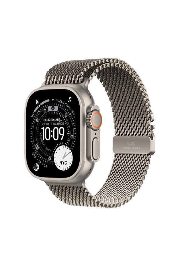 Watch Ultra 3 GPS + Cellular, 49 mm Natürel Titanyum Kasa ve Natürel Titanyum Milano Loop - Orta Boy