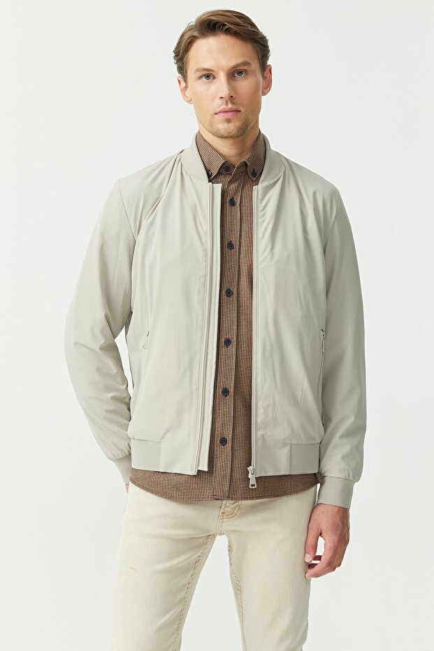 معطف رجالي عادي رقيق - 1