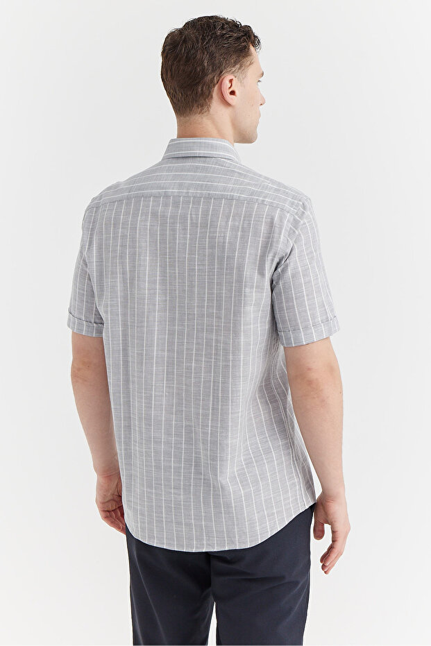 قميص رجالي بنمط مخطط - 6