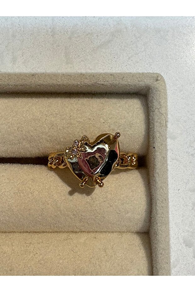 Gold Heart Ring - 3