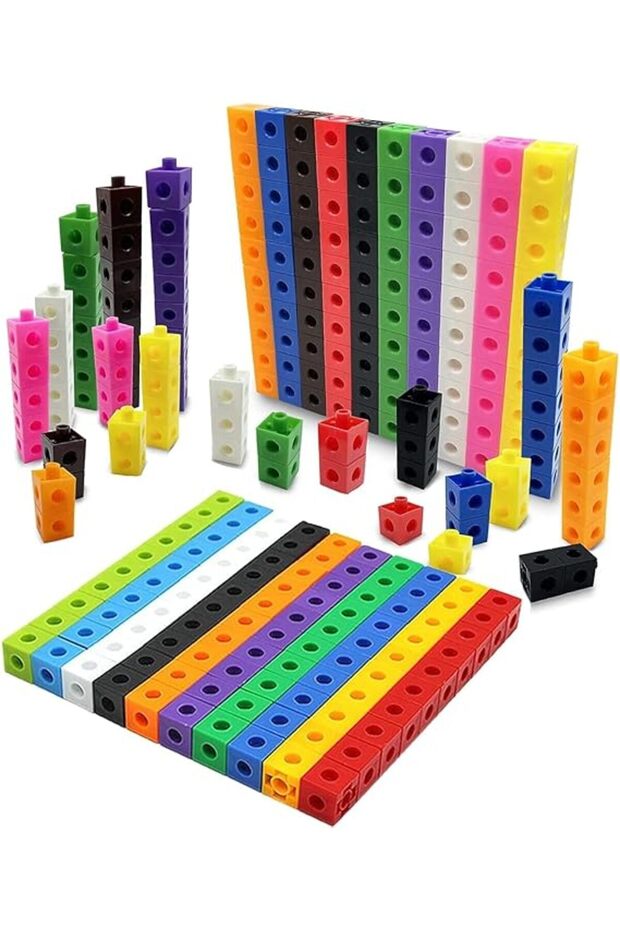 Math Manipulatives Counting Cubes, Math Linking Cubes Unifix Cubes Number Blocks for Kindergarten Le - 1