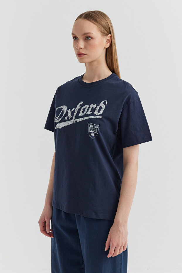 Kadın Baskılı Basic T-shirt - 2