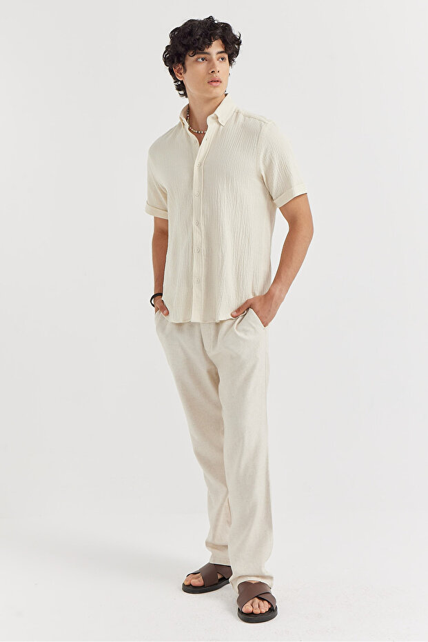 Erkek Regular Dokulu Gömlek - 6